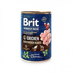 Brit Konzerva Prem By Nature Chicken With Hearts 400g