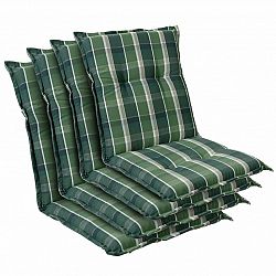 Blumfeldt Prato, čalúnená podložka, podložka na stoličku, podložka na nižšie polohovacie kreslo, na záhradnú stoličku, polyester, 50 × 100 × 8 cm, 4 x čalúnenie