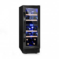 Klarstein Vinovilla 17 Built-in Duo Onyx Edition, dvojzónová vinotéka, 53 l, 17 fliaš, 3-farebné LED osvetlenie, sklenené dvere