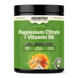 GreenFood Performance Magnesium Citrate + Vitamin B6 420 g Juicy Tangerine