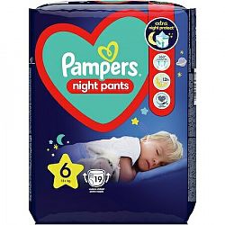 Pampers Night Pants 6 15 kg+ 19 Ks